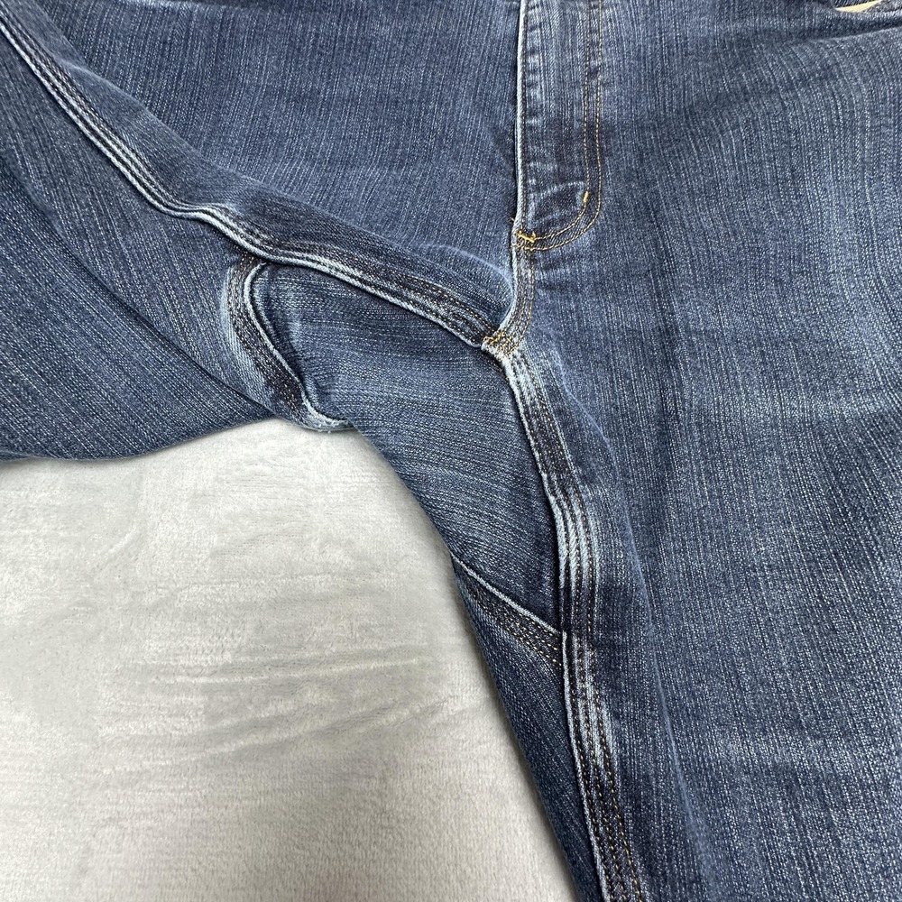 Duluth Trading Co Ballroom Double Flex Jeans Mens 40x32 Blue Slim Stretch Denim - Picture 5 of 11